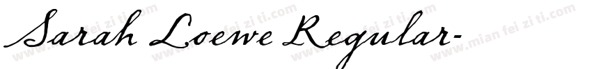 Sarah Loewe Regular字体转换